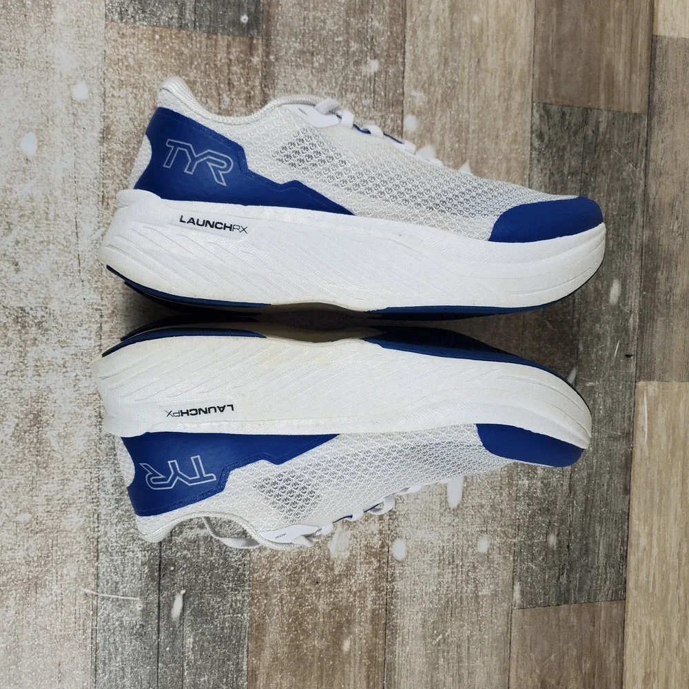 TYR Valkyrie Speedworks Runner Shoes Mens 8 / Womens 9.5 Running White Royal
